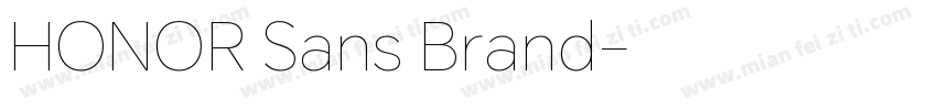 HONOR Sans Brand字体转换